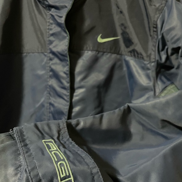 Vintage NIKE ACG Outer Layer 3 Blue Windbreaker Rain Jacket - Picture 2 of 10